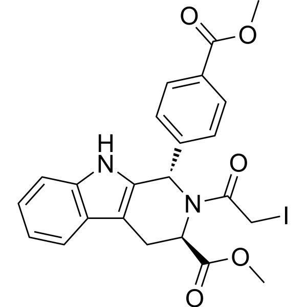 Methyl (1S,3R)-2-(2-iodoacetyl)-1-(4-(methoxycarbonyl)phenyl)-2,3,4,9-tetrahydro-1H-pyrido[3,4-b]ind